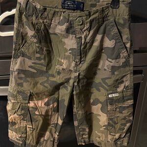 Lucky Brand Men's Green and Brown Cargo Shorts